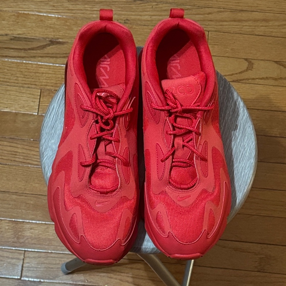 NIKE  Air Max Bold Red Athletic Sneakers